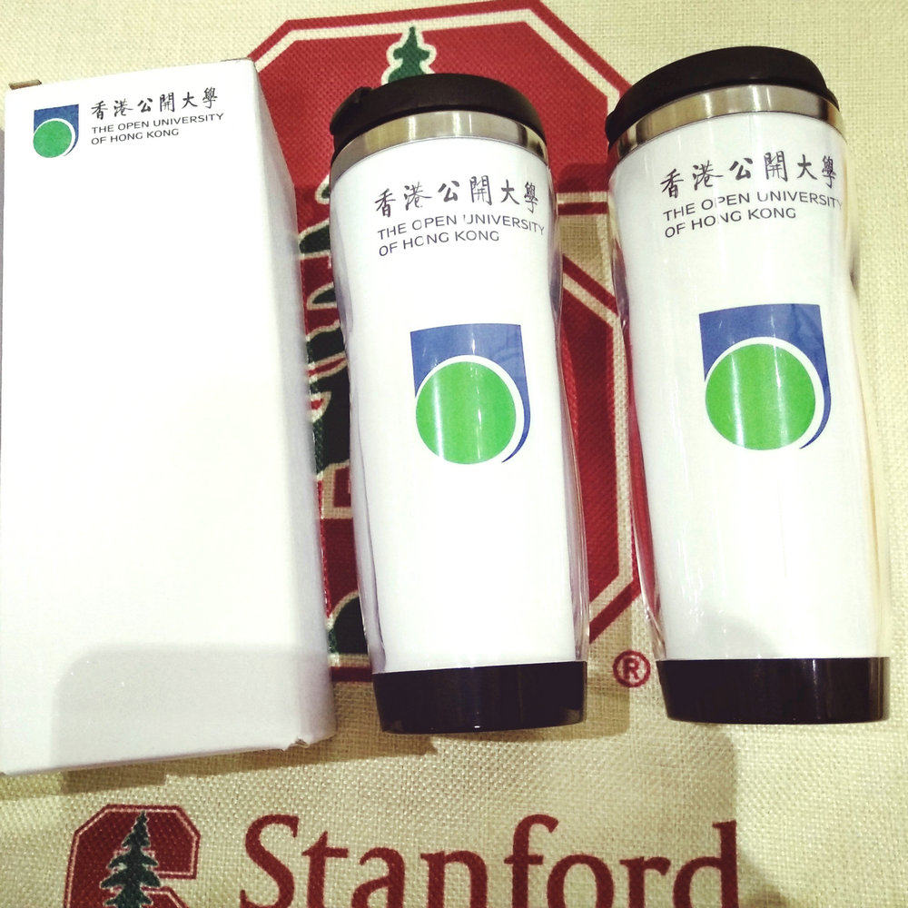 香港公开大学纪念品定制校园礼品周边毕业校友会同学聚会水杯子