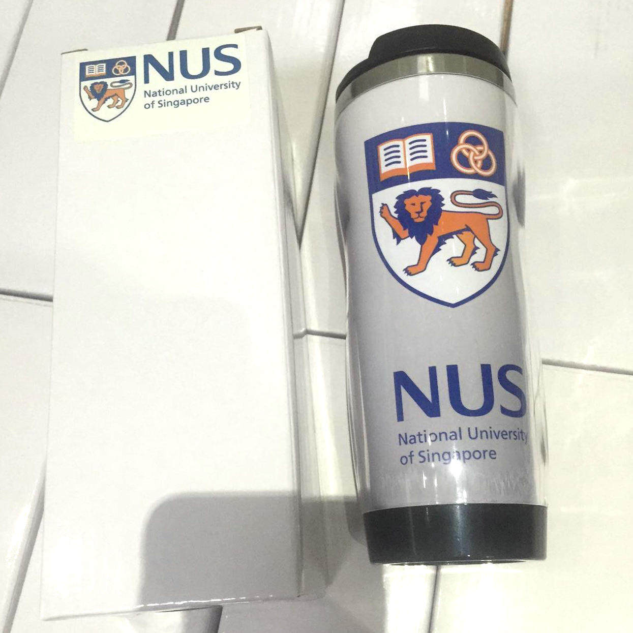 新加坡国立大学NUS纪念品定制水杯留学生海外名校LOGO周边礼品
