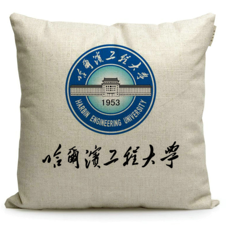 新款哈尔滨工程大学纪念品周边定制文创座椅靠垫靠枕沙发抱枕