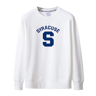新款Syracuse University美国雪城大学纪念衫纯棉衣服薄款套头卫