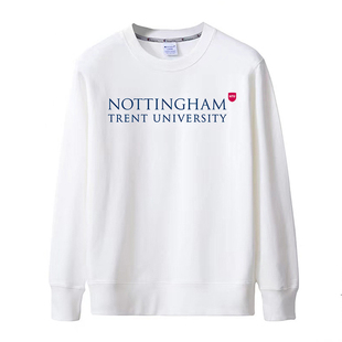 新款英国诺丁汉特伦特大学纯棉纪念衫衣服春秋季薄款宽松套头卫衣