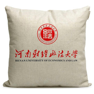新款河南财经政法大学周边纪念品定制座椅靠垫靠枕沙发抱枕