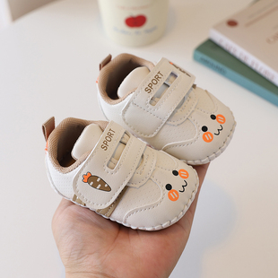 秋季新款男女宝宝学步鞋0一1岁软底防滑卡通防掉鞋3-6到9月初学者