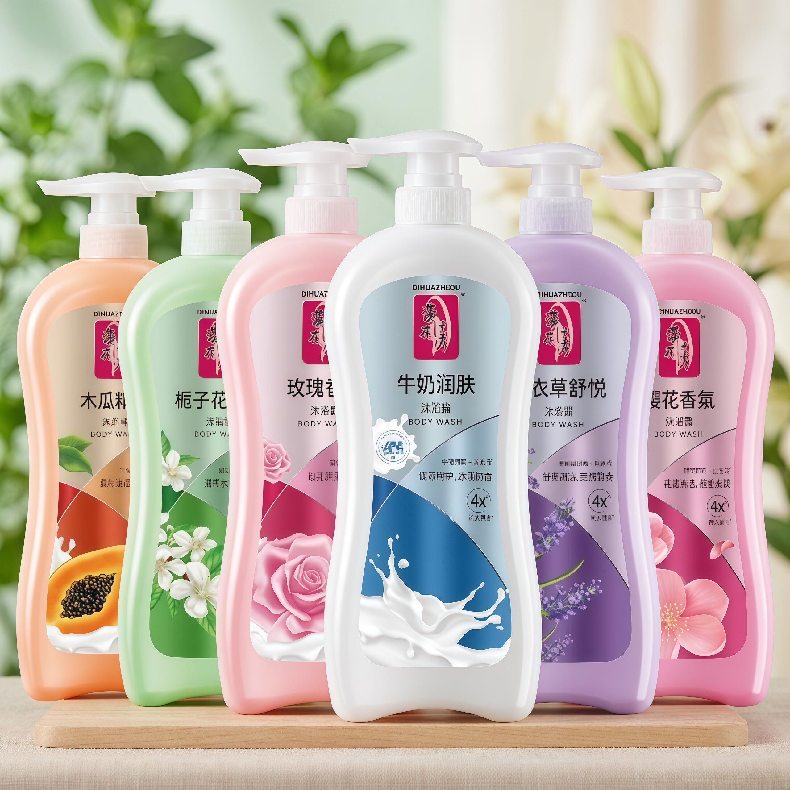 蒂花之秀香氛沐浴露1Kg薰衣草木瓜牛奶浴后留香洗澡大瓶装沐浴乳