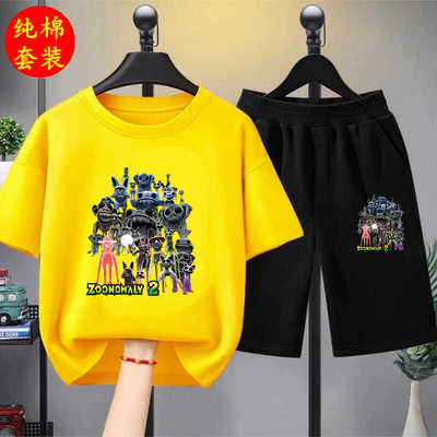 纯棉套装两件套休闲夏季吸汗