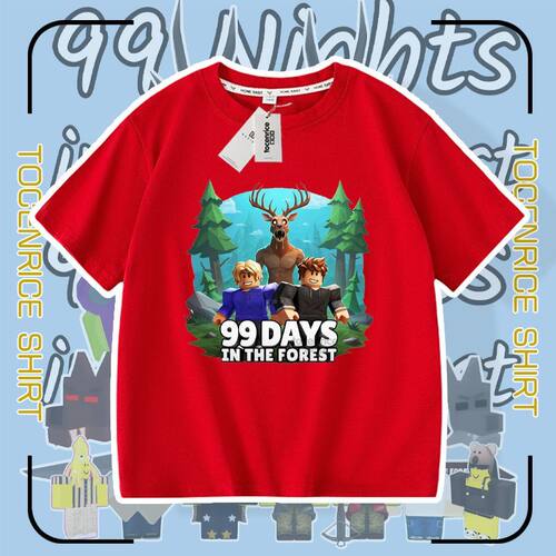 游戏99Nights in the Forest森林中的99夜短袖T恤男女童学生上衣t
