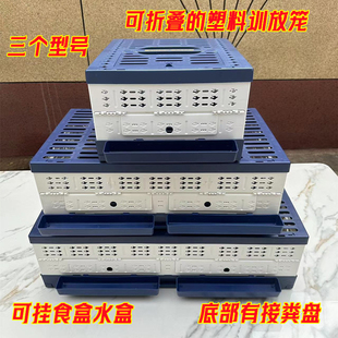 启航训放笼可折叠塑料放飞笼训放笼可挂食盒水盒鸽笼防老化鸽子笼