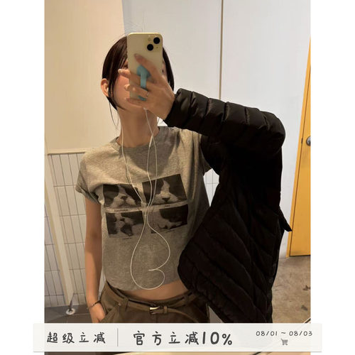 可爱猫咪短袖T恤夏季女