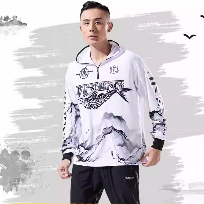 夏季钓鱼服套装男款户外超薄速干透气防晒衣海钓路亚垂钓服可定制