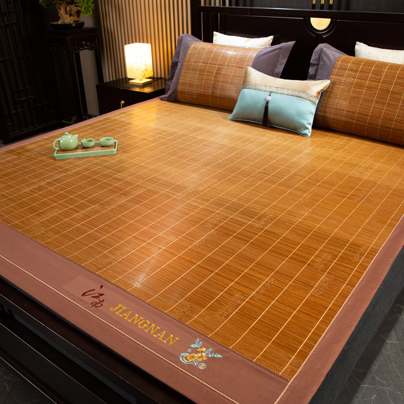 竹凉席子定做1.3不折叠1.8床直筒1.5竹席2m定制1.35夏天1.2米草席