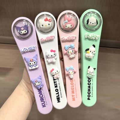 三丽鸥便携餐具304不锈钢筷子勺子套装卡通学生儿童一人用收纳盒