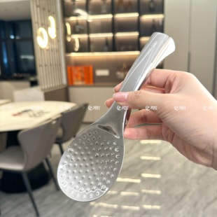 不锈钢大饭勺厨具饭锅勺子盛粥勺饭勺大分餐勺分菜勺打饭勺公用勺