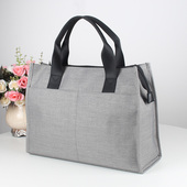 爱牧格简约手提牛津电脑包商务公文包上班文件袋教师用包资料袋