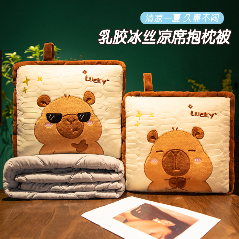 乳胶抱枕被子两用加厚办公室靠枕折叠午睡枕头毯子二合一汽车靠垫,居家布艺,抱枕被,淘宝优惠券,粉丝福利购,淘宝优惠卷