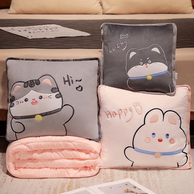 可爱办公室午睡抱枕被子两用折叠枕头毯子二一汽车用靠枕女沙发,居家布艺,抱枕被,淘宝优惠券,粉丝福利购,淘宝优惠卷