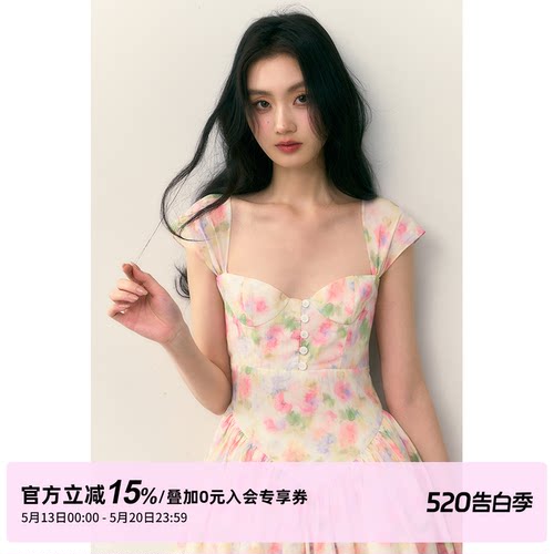 1PSTUDIO彩色碎花连衣裙短裙