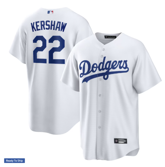 로스앤젤레스 다저스 NO. 22 KERSHAW NO. 17 OHTANI 야구 유니폼 LOS ANGELES DODGER