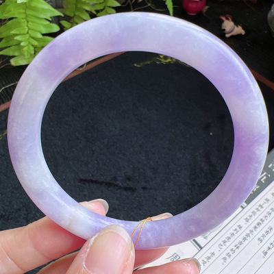 圆条56圈口缅甸天然A货老坑种翡翠手镯玉镯子平洲直供011D0128