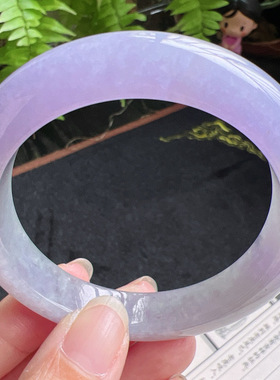 55圈口缅甸天然A货老坑种翡翠手镯玉镯子平洲直供077D0130E