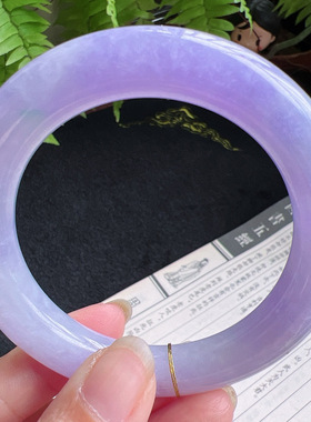 圆条56圈口缅甸天然A货老坑种翡翠手镯玉镯子平洲直供001D0209