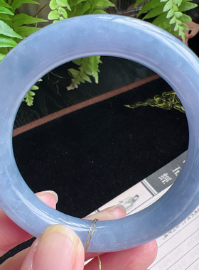 圆条52圈口缅甸天然A货老坑种玉镯平洲翡翠手镯精选编号077D0310E