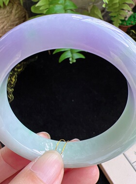 54圈口缅甸天然A货老坑种玉镯平洲翡翠手镯精选编号046D0418E