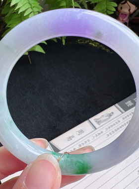 圆条53圈口缅甸天然A货老坑种翡翠手镯玉镯子平洲直供001D0203