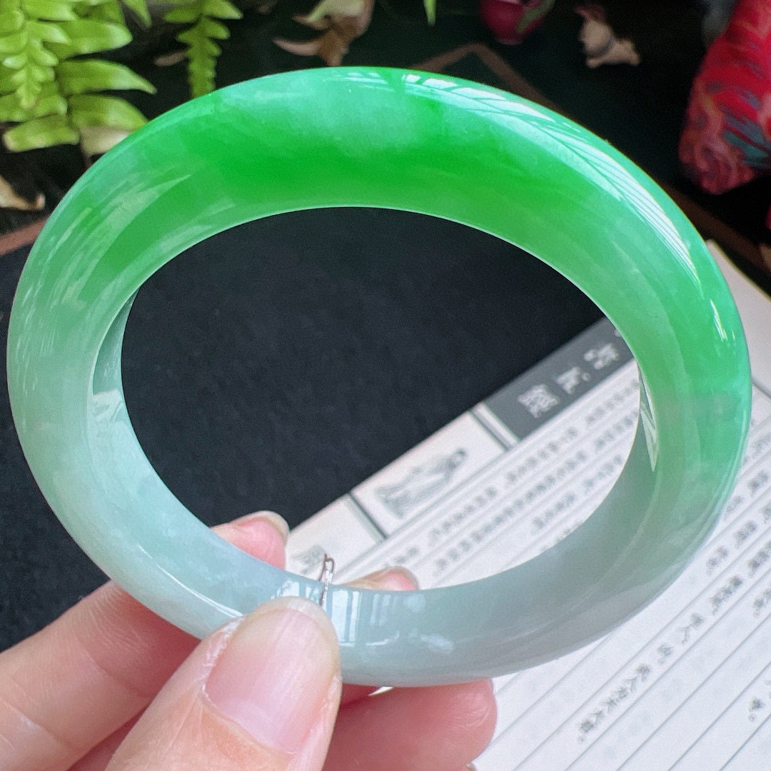 52圈口缅甸天然A货老坑种翡翠手镯玉镯子平洲翡翠手镯精选,珠宝/钻石/翡翠,手镯,淘宝优惠券,粉丝福利购,淘宝优惠卷