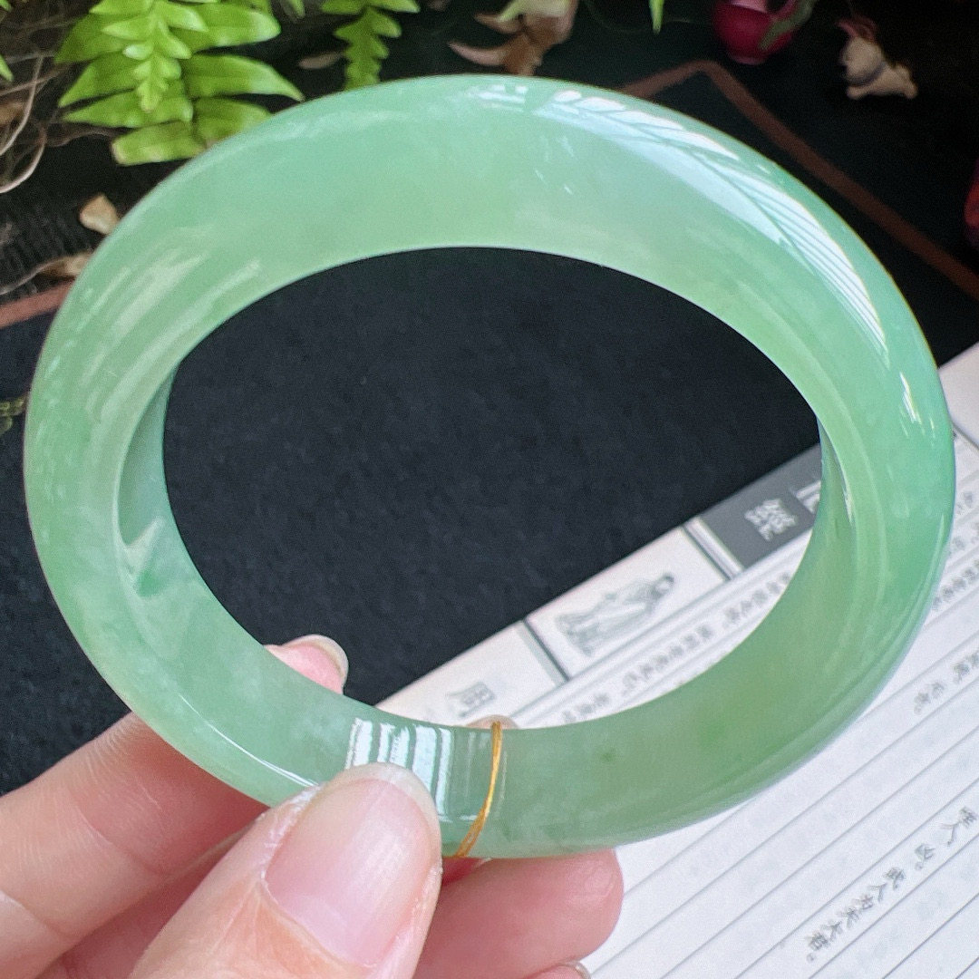 53圈口缅甸天然A货老坑种翡翠手镯玉镯子平洲翡翠手镯精选,珠宝/钻石/翡翠,手镯,淘宝优惠券,粉丝福利购,淘宝优惠卷