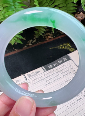 圆条56圈口缅甸天然A货老坑种平洲直供平洲翡翠手镯精选099D0303