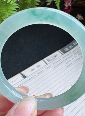 圆条51圈口缅甸天然A货老坑种翡翠手镯玉镯子平洲直供001D0206