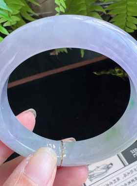 53圈口缅甸天然A货老坑种玉镯平洲翡翠手镯精选编号047D0316E