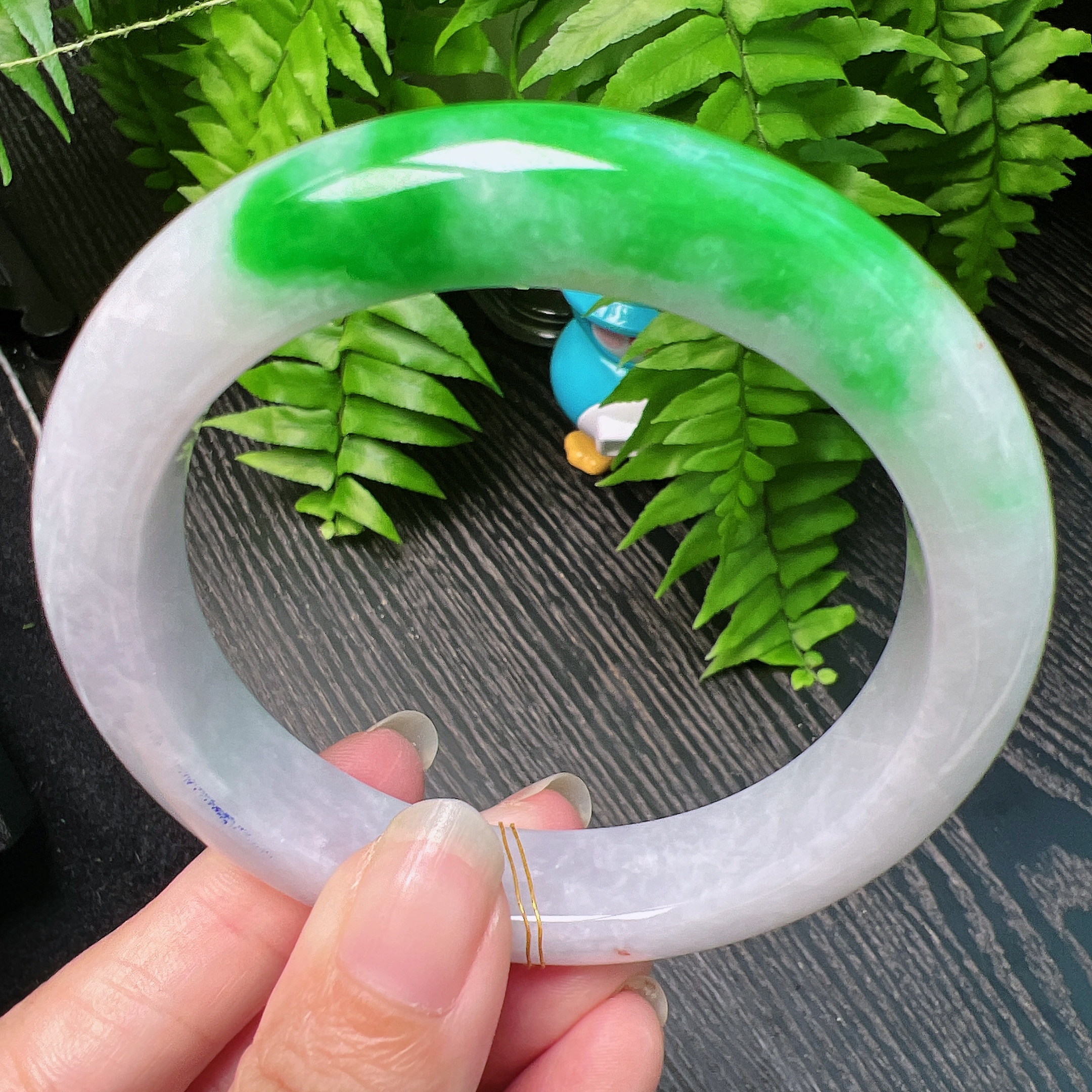 60圈口缅甸天然A货老坑种翡翠手镯玉镯子平洲翡翠手镯精选