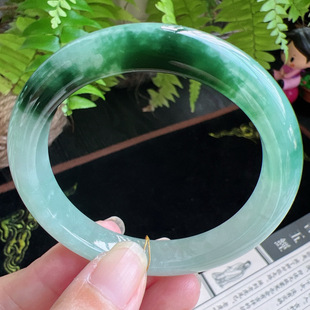 52圈口缅甸天然A货老坑种玉镯平洲翡翠手镯精选编号051D0316