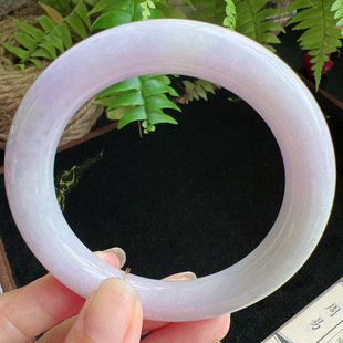 圆条59圈口缅甸天然A货老坑种玉镯平洲翡翠手镯精选编号047D0325