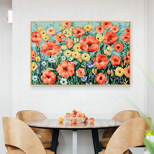 Cross -Stitch Flower Series 2021 Новая вышиваемая гостиная слегка масло вытягивает себя вышивкой 2022