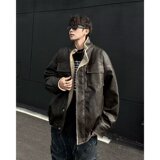 MA768-P98新款立领棉衣外套夹克宽松加厚保暖羊羔毛皮毛一体棉服，男装夹克，星座1611A
