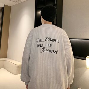 MA499-P60常规款长袖甜美美式潮流刺绣双拉链开衫毛衣外套单排扣图片