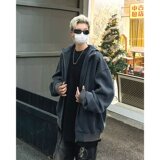 MA537-P65纯棉水洗拼接连帽拉链卫衣，男装卫衣，星座1611A