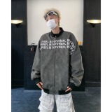 MA495-P73棒球服外套春秋季美式高街字母皮衣高级感痞帅宽松夹克，男装夹克，星座1611A
