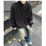 MA472-P60仿棉立领长袖日系秋冬季宽松休闲港风纯色套头时尚流行，男装卫衣，星座1611A