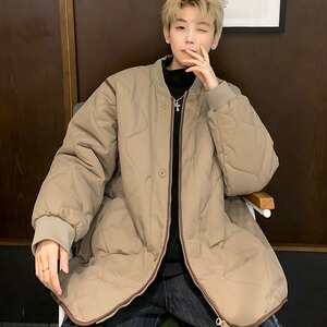 MA652-P73冬季绗线小牛津棉服飞行夹克复古百搭棉衣宽松保暖外套图片