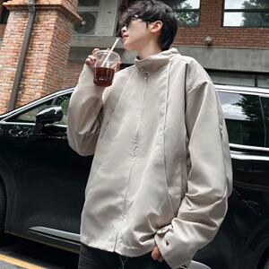 MA547-P70夹克短宽外套立领休闲cleanfit宽松水洗纯棉帆布夹克图片