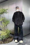 MA685-P77外骨骼脊柱’结构做旧重水洗活页机车短宽牛仔夹克，男装夹克，星座1611A