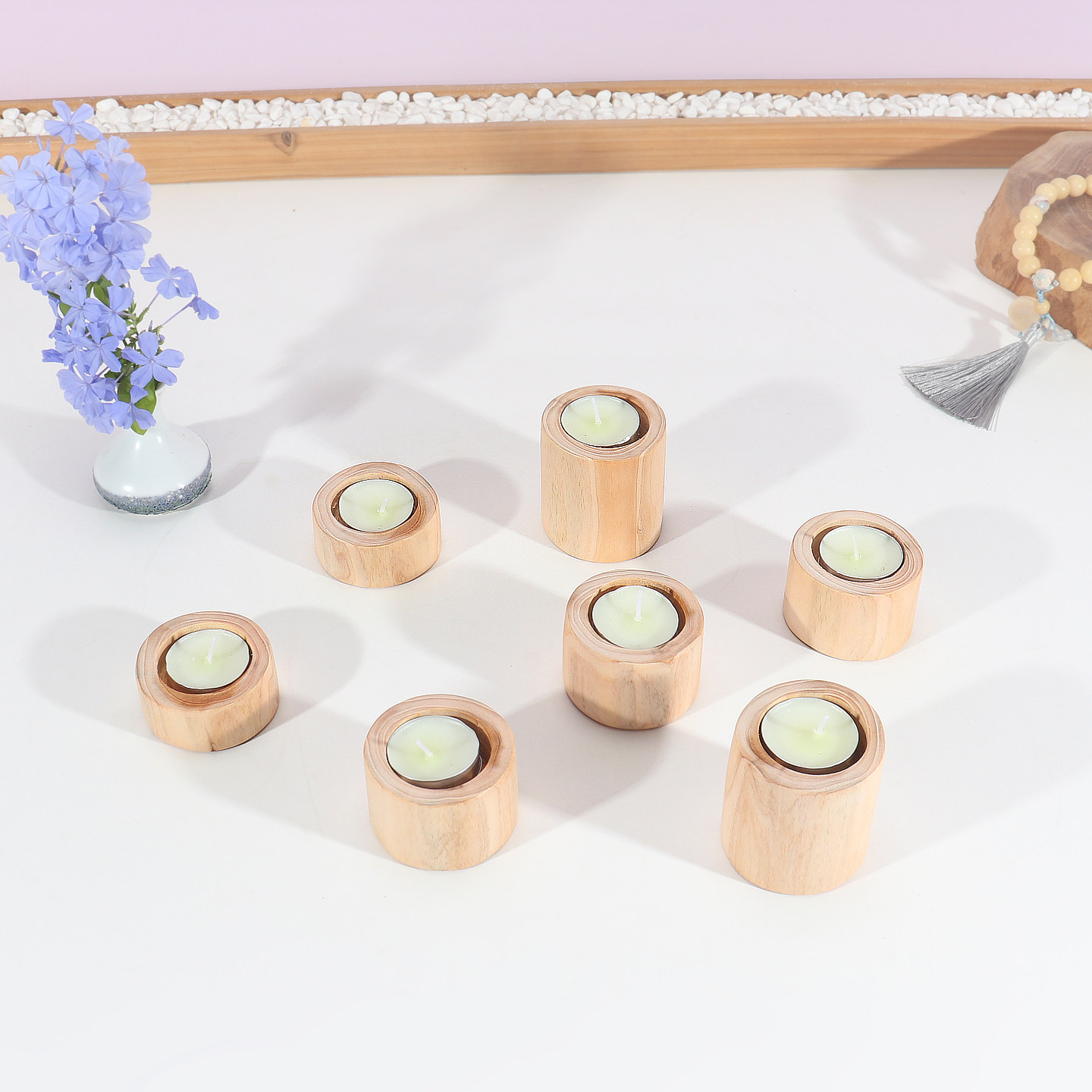 创意实木烛台家居饰品香薰蜡烛底座桌面装饰摆件原木树桩拍照道具,家居饰品,烛台,淘宝优惠券,粉丝福利购,淘宝优惠卷