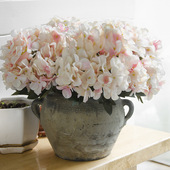 绣球仿真花束假花清明绢花餐桌家居装 饰花茶几摆放花卉电视柜摆件