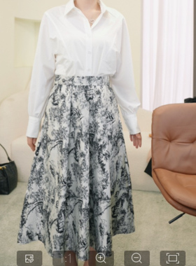 【Real/Lucky】-D0187-X2150提花伞裙/试穿M/裙长79