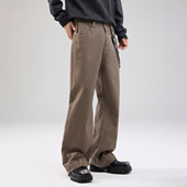 反穿主义 cleanfit美式 复古微喇休闲裤 PKL 男宽松阔腿拖地长裤