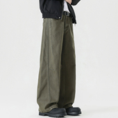 裤 PKL 美式 潮立体拼接设计工装 秋冬重磅纯棉休闲裤 男宽松直筒大码