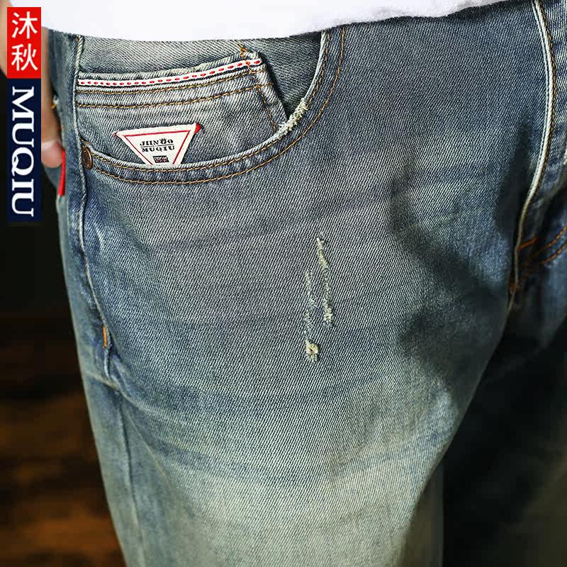 Jeans pour jeunesse droite en vrac en coton pour Quatre saisons - Ref 1478000 Image 4